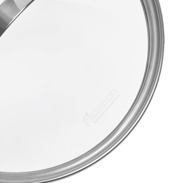 Каструля Fissman TIERNO 20x11,5 см / 3,1л зі скляною кришкою нержавіюча сталь (5495)