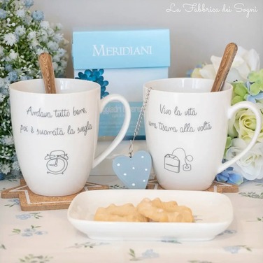 Кружка для чая La Porcellana Bianca GLI ONESTI Buonanotte, фарфор, 450 мл