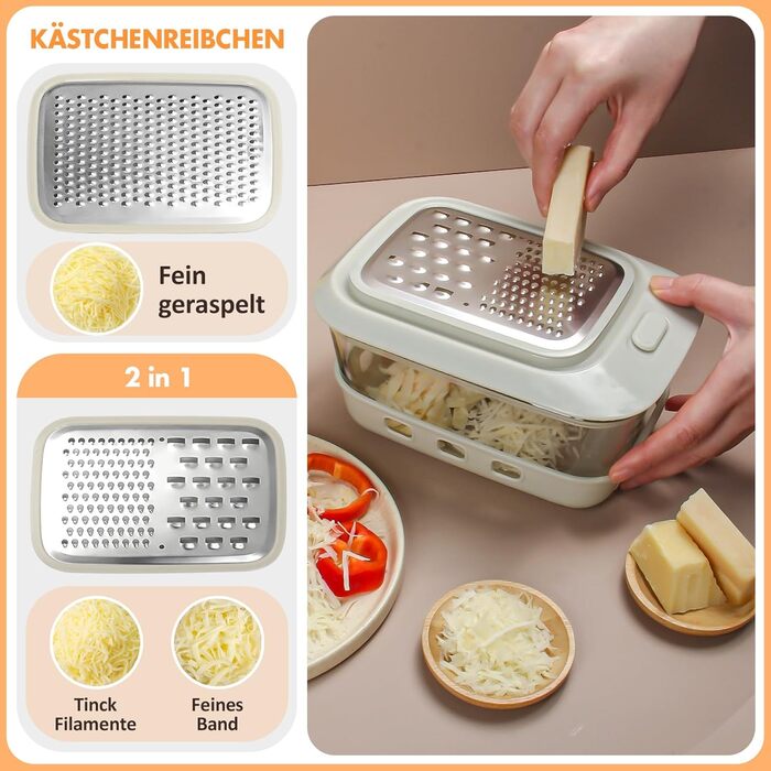Терка для сыра с контейнером и крышкой COOK A FUTURE