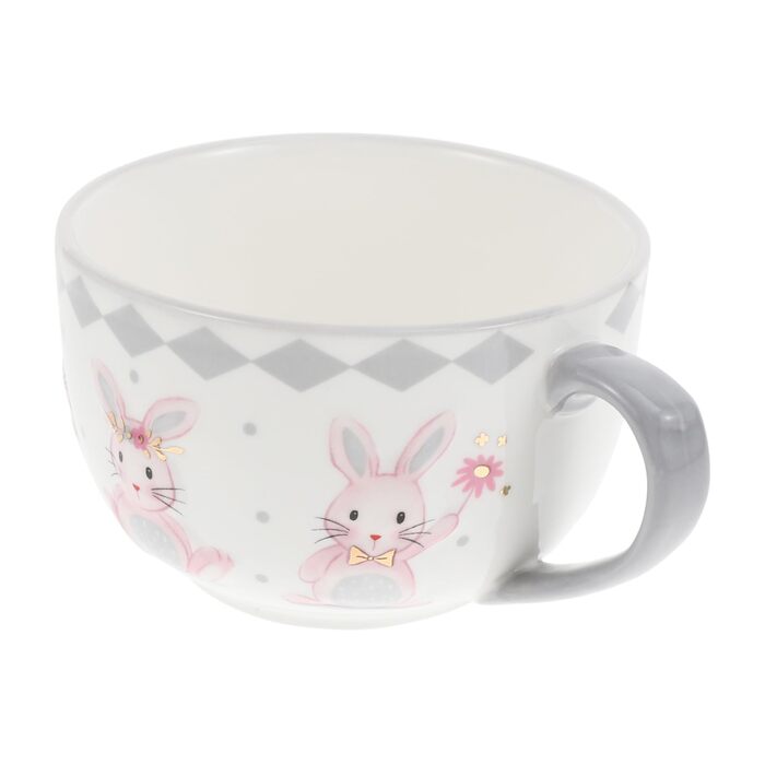 Керамічна миска для супу з ручкою 450 мл LABRIMP