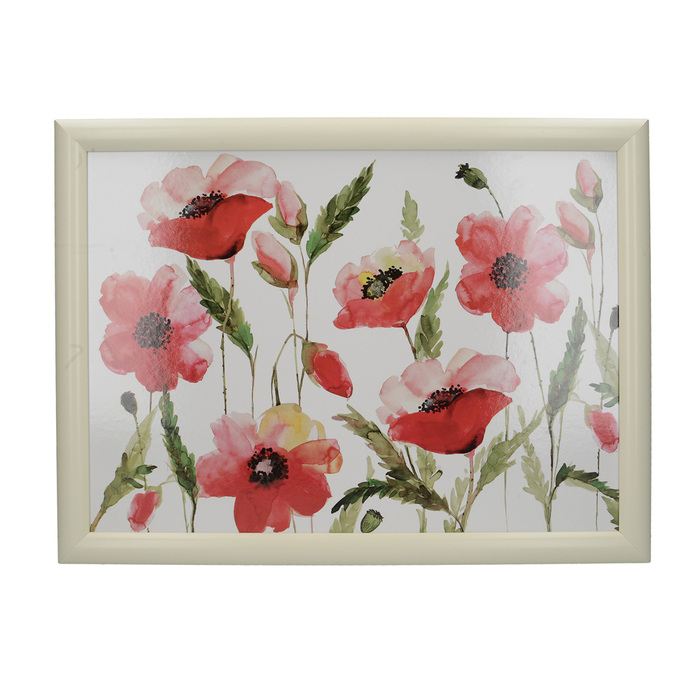 Поднос с подкладкой Kitchen Craft Poppies, 44 x 34 см