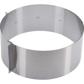 Кольцо для торта Westmark, очень высокое, Ø 16 30 см переменное, нержавеющая сталь, серебристый, 31312260 одинарное кольцо для торта высота 8,5 см