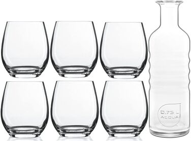 Набір келихів для пива Birrateque (пляшка для води та склянки, набір із 7 предметів)