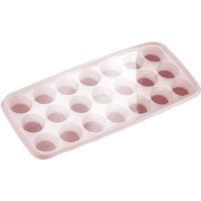 Льодогенератор Westmark Ice Cube Maker Cube форма для льоду з кришкою, для приготування 6 великих кубиків льоду, прозорий/червоний/білий пластик, без BPA, великий (круглий, маленький)