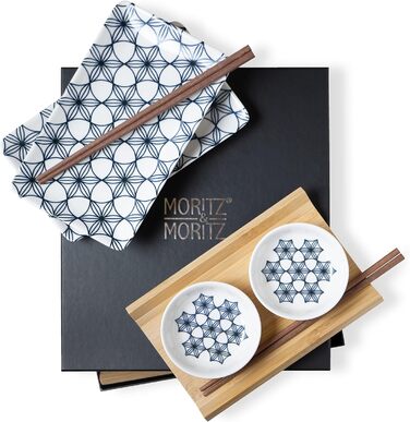 Набір посуду для суші на 2 персони, 10 предметів, Blue Flowers Gourmet Moritz & Moritz