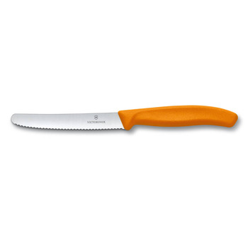 Кухонный нож Victorinox SwissClassic лезвие для помидоров и колбас 11 см мин. Из Помара. Ручка