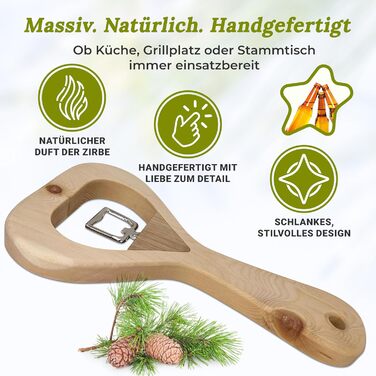 Відкривачка для пляшок з деревини sagl.tirol