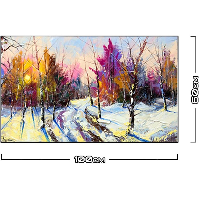 Дизайнерський кухонний фартух з алюмінієвого композиту, кухонний фартух, товщина 3 мм, 60x100 см, (Зимовий ліс)