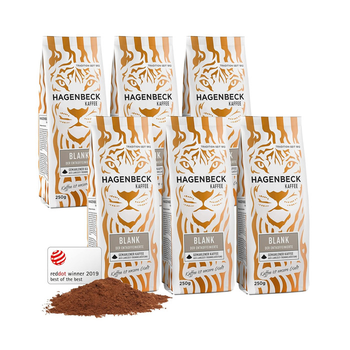 Кава - Кав&39ярня - Смажена кава - Мелені кавові зерна - 250 г - 100 арабіка - Ароматна - Традиційна кавова суміш (Без кофеїну, 250 г (6 упаковок))