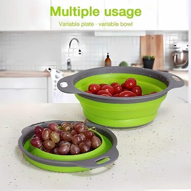 Складаний друшляк 2 шт червоний König Design