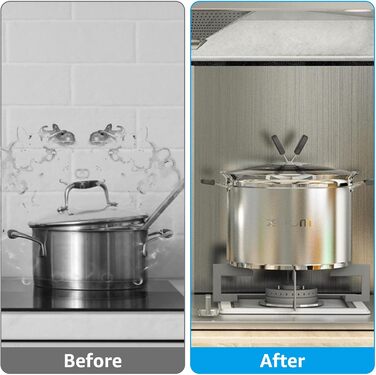 Комплект из 2 кухонных брызгозащитных экранов 40 x 30 x 30 см YAYODS