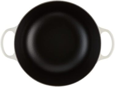 Чавунна каструля Le Creuset Signature La Marmite, 26 см, 4,1 л, колір Meringue (для всіх типів плит, включаючи індукційні)