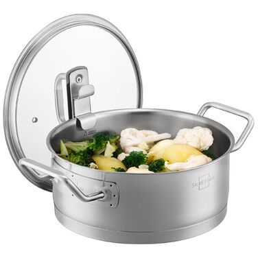 Каструля 2,5 л з підвісною скляною кришкою 20 см Silberthal