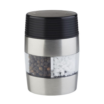 Мельница для соли и перца APS 2 в 1, набор для измельчения в кофемолке, комбинация соли и перца в одной, керамическая мельница, 5 x 6,5 см, высота 10 см