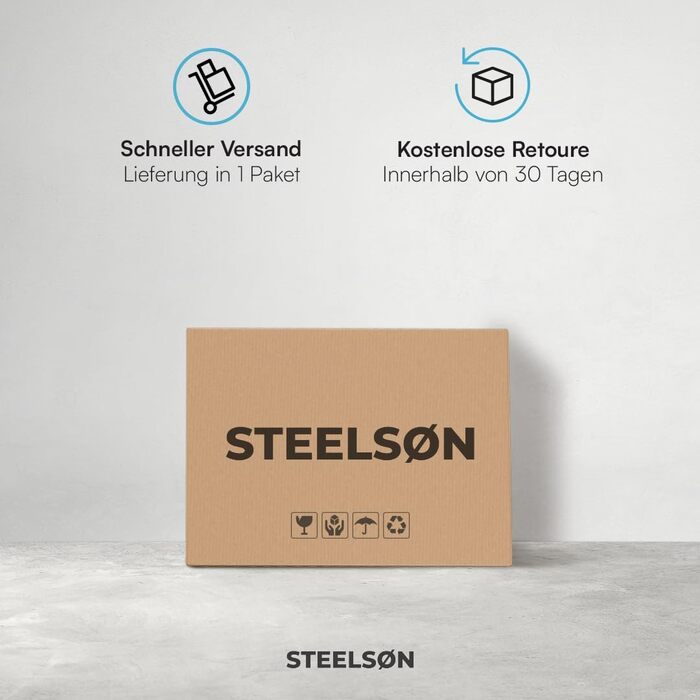 Складной стол для кемпинга 180 х 74 см STEELSØN