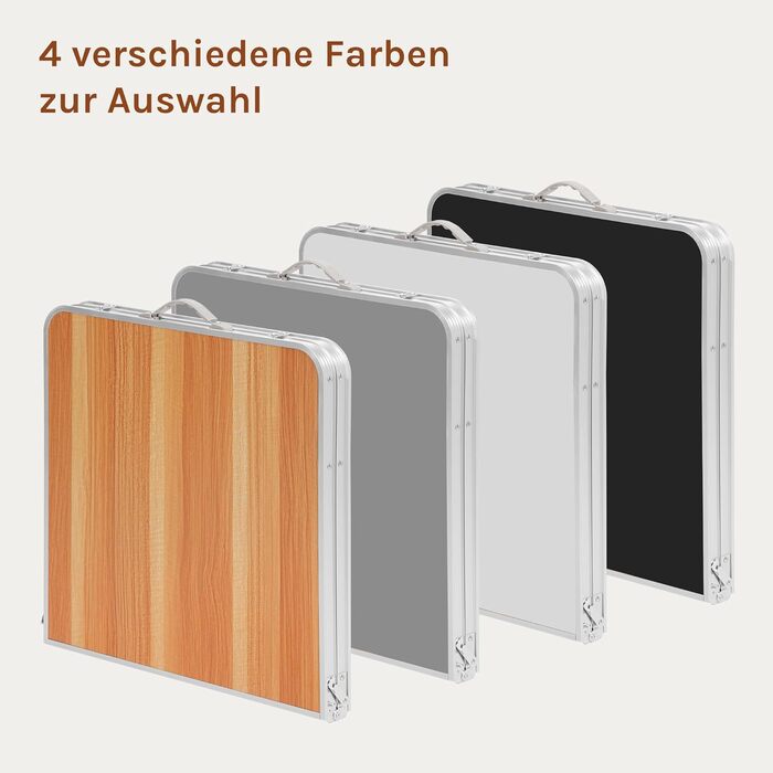 Кемпинговый стол 120x60 см светлый дуб WOLTU