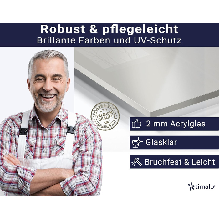 Акриловый фартук для плиты 80 x 50 см timalo