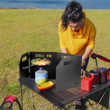 Портативний складний вітрове скло для кемпінгових плит Fukamou