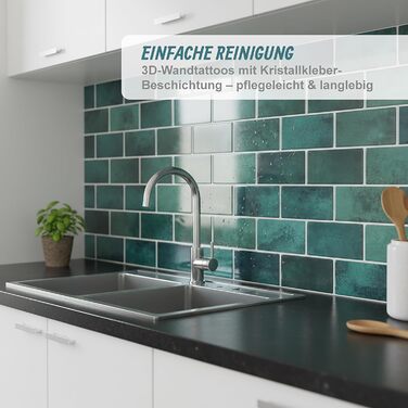 Клейкая самоклеющаяся плитка 30 х 30 см 20 шт Relaxdays