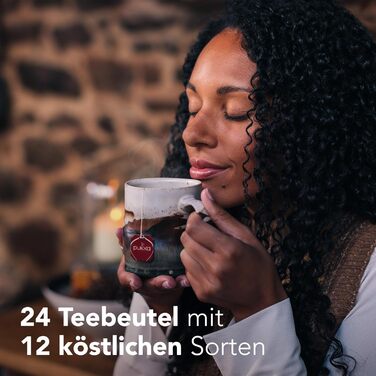 Адвент-календарь 2025, 24 чайных пакетика 12 видов чая Pukka