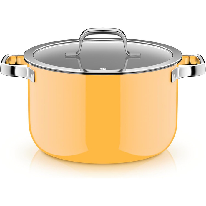 Набор кастрюль со стеклянными крышками, 4 предмета, желтый Fusiontec Mineral Pro WMF