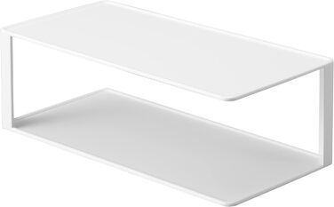 Прямоугольная подставка для посуды, белый, сталь, минималистичный дизайн, 5641 TOWER