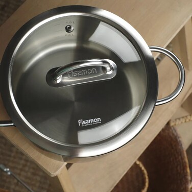 Каструля Fissman BENJAMIN 6,3 л з кришкою (5424)