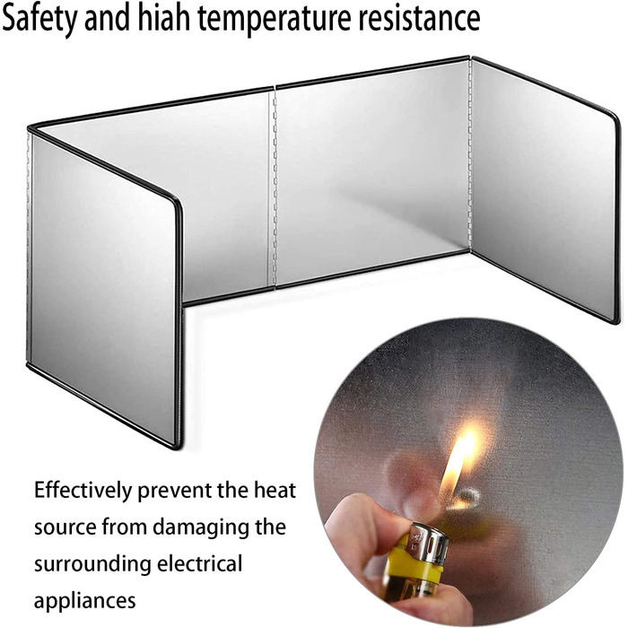 Захист від бризок з нержавіючої сталі, складний захист від бризок, кухонна пластина від бризок, дефлектор масляних випарів, захист від бризок на кухонній плиті, кухонна пластина від бризок, захист для плити для приготування їжі, смаження та підтримки чист