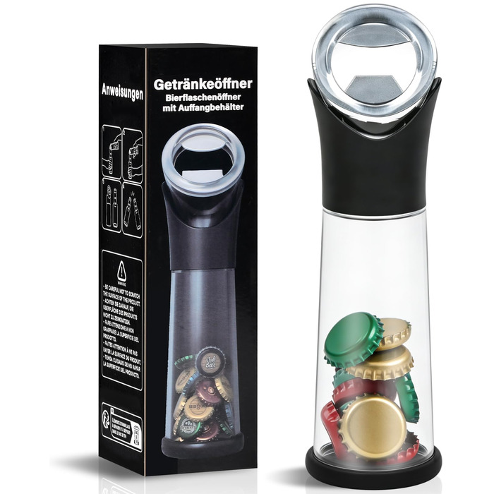 Відкривачка для пляшок з контейнером для кришечок AMIPOW