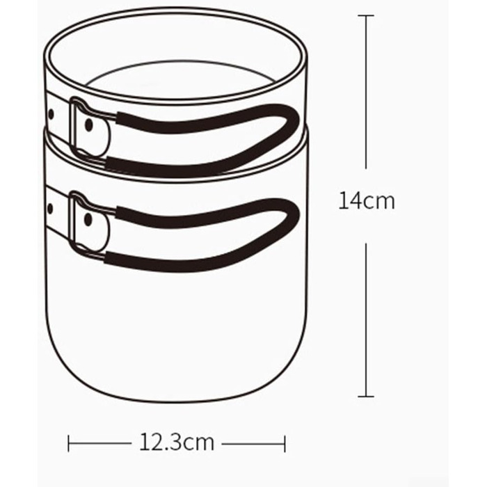 Набір посуду для кемпінгу Lawnoval