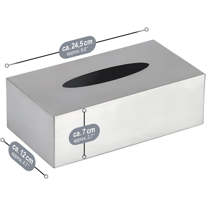 Диспенсер для косметичних серветок, нержавіюча сталь COM-FOUR