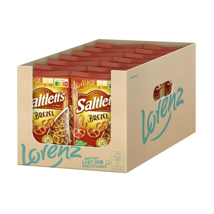Крекер Salletts кренделі, 14 упаковок по 200 г Lorenz