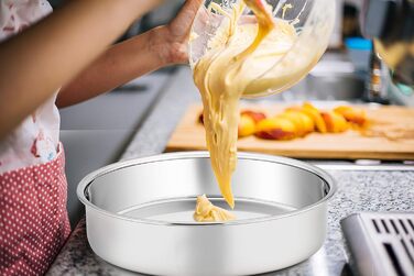 Форма для випікання кругла 24 см, набір 2 предмети, нержавіюча сталь Homikit