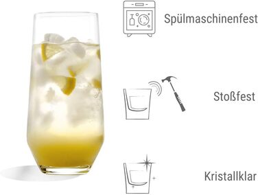 Набір із 6 склянок для лонгдрінків 390 мл, Quatrophil Stölzle Lausitz