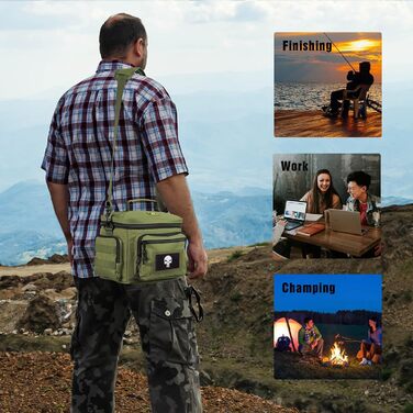 Термосумка 12,3 л зелена Bunnychic