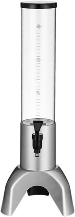 Диспенсер для пива с краном 1,5 л серебряный KUNANG