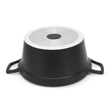 Кастрюля Fissman FILOMENA 24x12 см 3,9 л со стеклянной крышкой алюминий с антипригарным покрытием (14531)