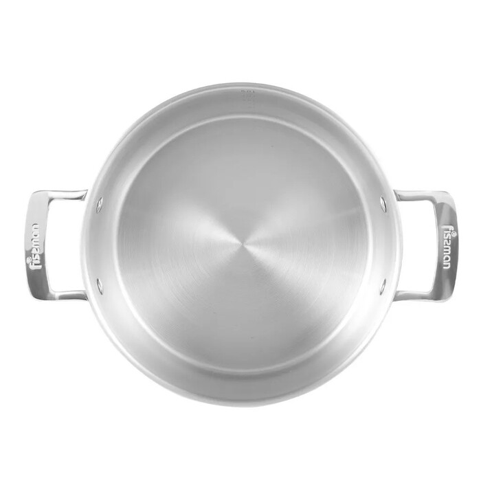 Кастрюля Fissman FOBUS 20x10 см/3,1 л со стеклянной крышкой (5383)
