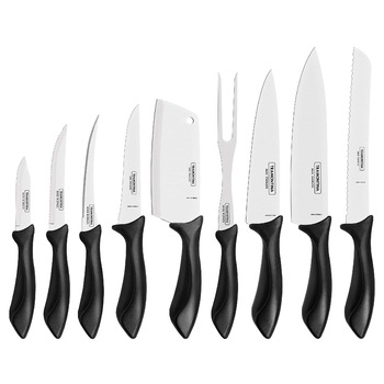 Набір ножів 8 шт чорні Tramontina
