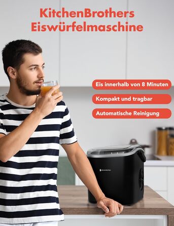 Ледогенератор 100 Вт черный KitchenBrothers