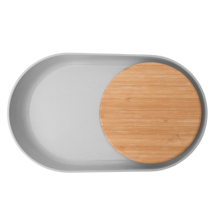Овальная тарелка с бамбуковой доской 34,5 х 20,5 х 3,5 см Leo Berghoff