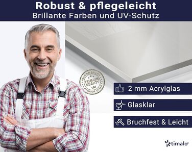 Акриловый фартук для плиты 80 x 50 см timalo