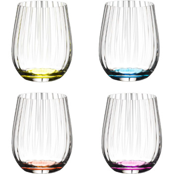 Набір з 4 різнокольорових склянок 344 мл, O Wine Tumbler Optical Riedel