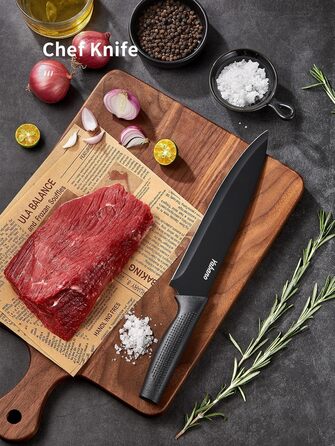 Набір кухонних ножів 8 предметів Yabano