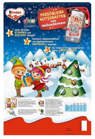 Різдвяний адвент-календар, 24 шоколадні делікатеси 150 г Mini Mix Kinder