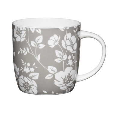 Кухоль для чаю Grey Floral Kitchen Craft, порцеляна, 425 мл