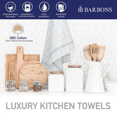 Набір з 10 кухонних рушників 50 x 70 см, синій BARBONS