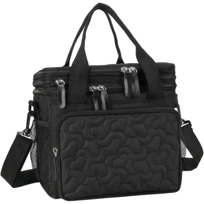 Ізольована сумка-холодильник, ланчбокс, сумка, посуд, сумочка, сумка-холодильник для обідів, ізольована термосумка для одноденних поїздок у парк, на роботу (чорна)