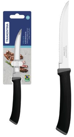 Ніж для стейку Tramontina Felice black, 112 мм (7096817)