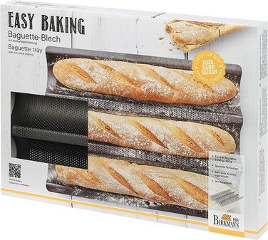 Деко для випічки багета, 38,5 x 28 x 4 см, Easy Baking RBV Birkmann